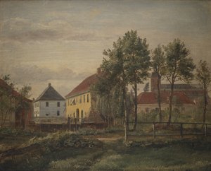Een molen in Odense door Dankvart Dreyer