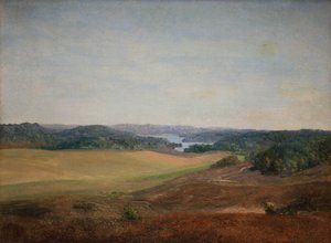 Landschap bij Silkeborg, Jutland door Dankvart Dreyer