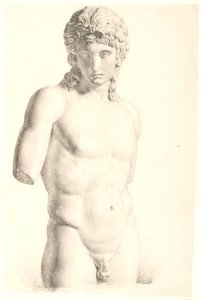Tekening naar gips: "Eros van Centocelle" (Vaticaan)