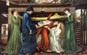Dante Alighieri ontmoet Beatrice, ca. 1900