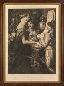 La Bella Mano door Dante Gabriel (after) Rossetti