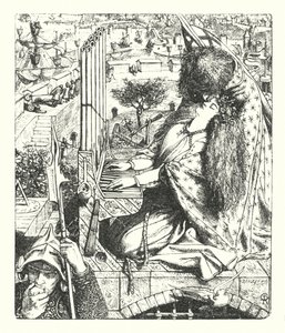 Het Paleis van Kunst door Dante Gabriel (after) Rossetti