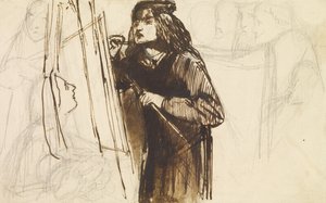 Een schilder aan het werk, 1850-1852