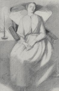 Elizabeth Siddal door Dante Gabriel Charles Rossetti