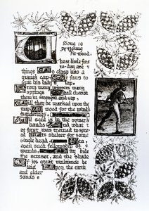 Verlichte tekst uit Rossetti
