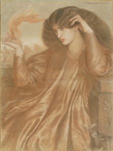 La Donna della Fiamma door Dante Gabriel Charles Rossetti