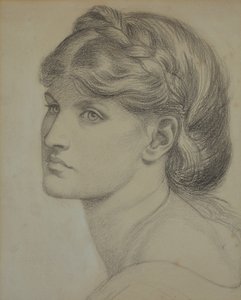 Portret van Alexa Wilding, een studie voor 