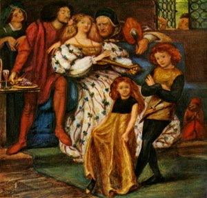 De Borgia Familie, 1863, ca. 1912 door Dante Gabriel Charles Rossetti
