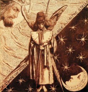 Dantis Amor door Dante Gabriel Charles Rossetti
