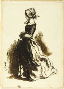 Volledig portret van een vrouw door Dante Gabriel Rossetti