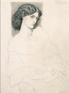 Jane Burden (1840-1914) door Dante Gabriel Rossetti