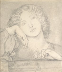 Monna Rosa, ca. 1860s door Dante Gabriel Rossetti