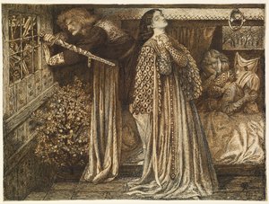 Sir Launcelot in de kamer van de koningin