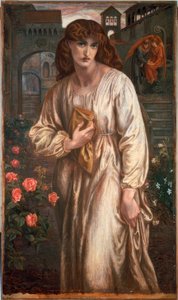 De begroeting van Beatrice door Dante Gabriel Charles Rossetti