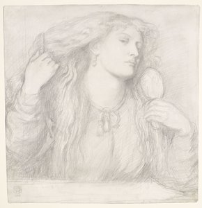 Vrouw kamt haar haar, Fanny Cornforth