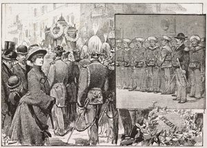 Begrafenis van admiraal Luigi Buglione di Monale (1821-1884), Rome, Italië door Dante Paolocci