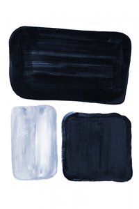 Minimalistische blauwe blokken