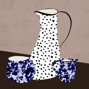 Stippen en bloemen door Danushka Abeygoda