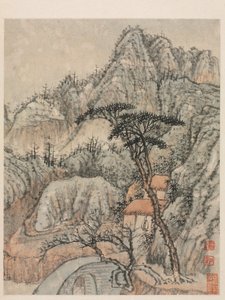 Herinneringen aan de Qinhuai Rivier, Qing Dynastie door Daoji Shitao