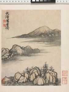 Herinneringen aan de Qinhuai Rivier, Qing Dynastie door Daoji Shitao