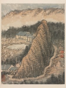 Herinneringen aan de Qinhuai-rivier, Qing-dynastie door Daoji Shitao