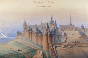 Plan voor restauratie van kasteel Vitre