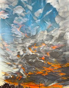 Vuur in de lucht, 2023 door Darrell Windjack