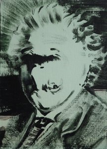 Einstein, 2013 (acryl op board)