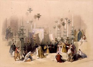 De Steen van Zalving, Kerk van het Heilig Graf, 30 maart 1839, plaat 19 uit Volume I van 