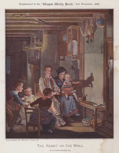 Het konijn op de muur