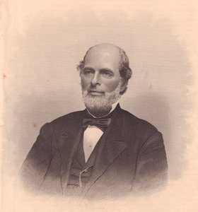 Portret van Amerikaanse politicus George T Cobb (1813-1870), gravure door FE Jones door John Ward Dunsmore
