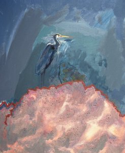 Grote blauwe reiger