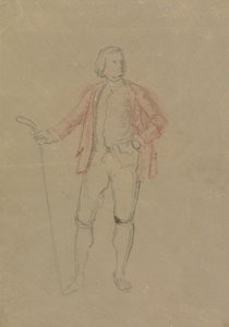 Studie voor het portret van William Inglis door David Allan