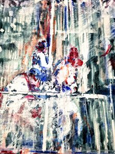 Levendige abstracte figuren door David Antonides