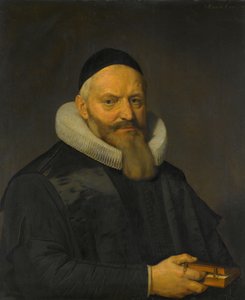 Portret van Anthony de Wale (1573-1639). Hoogleraar Theologie aan de Universiteit van Leiden door David Bailly
