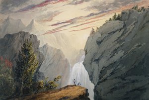 Bij de waterval door David Claypoole Johnston