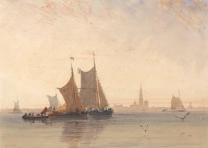 Antwerp, Morning door David Cox