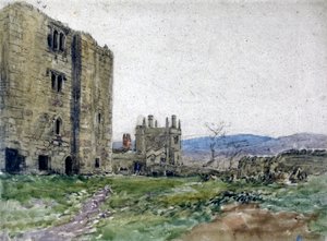 Barden Tower, Yorkshire door David Cox