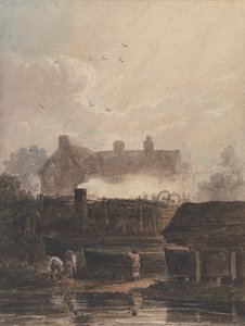 Bootbouw - Scheepswerf in Birmingham door David Cox