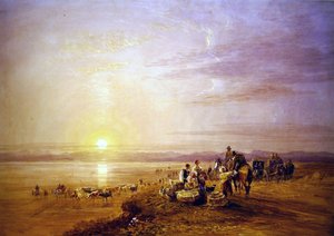 De zandbanken oversteken door David Cox