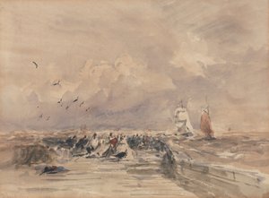 Dieppe Pier, Stijve bries door David Cox