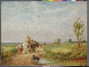 Op Weg naar het Hooi door David Cox