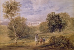 Haddon Hall vanuit het park, 1831 door David Cox