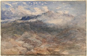 Bergtoppen, Cader Idris door David Cox