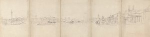 Panorama Oude Londense Brug door David Cox