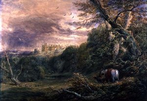 Powys Park, Montgomeryshire, c.1837 door David Cox