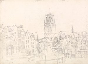 Rotterdam: De kerk van Sint-Laurens door David Cox