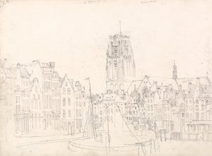 Rotterdam: De Sint-Laurentiuskerk door David Cox