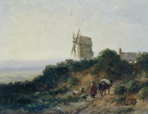 De weg naar de molen