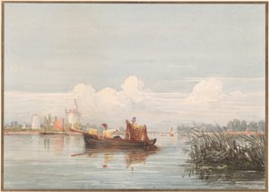 De Theems bij Battersea door David Cox